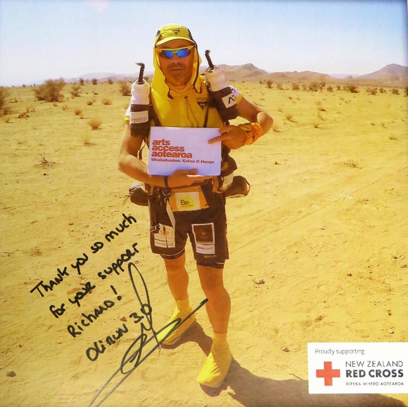Olivier Lacoua runningthis year's Marathon des Sables in the Sahara Desert   