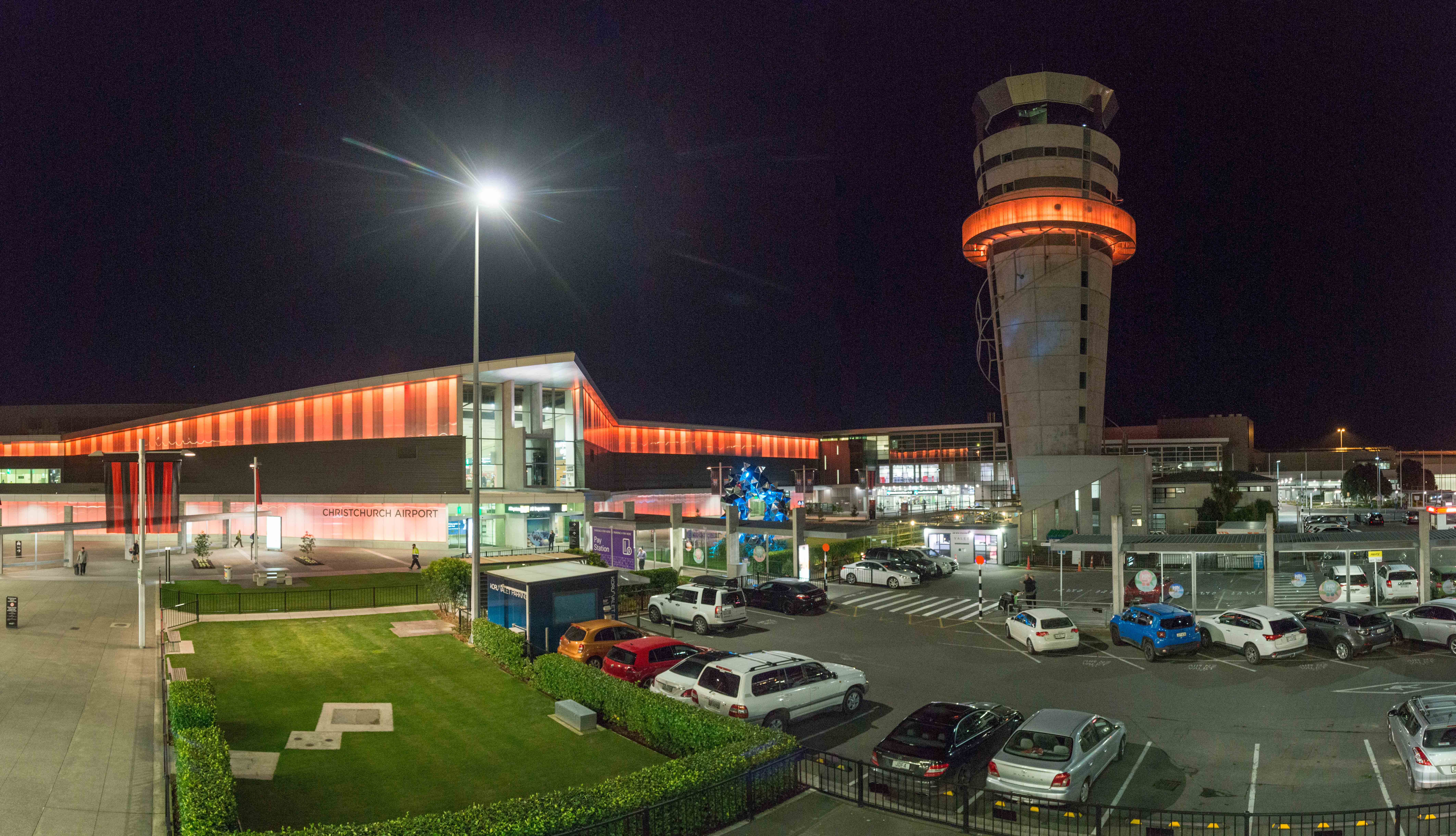 Christchurch airport orange