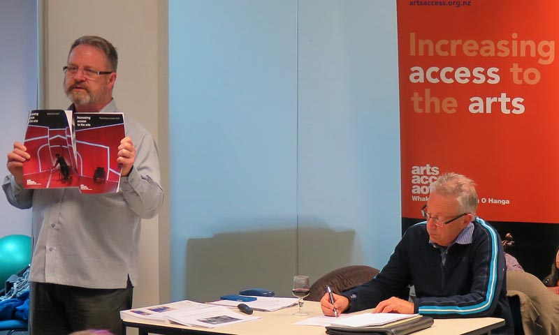 Richard Benge, Executive Director, and Howard Fancy, Chair, Arts Access Aotearoa 