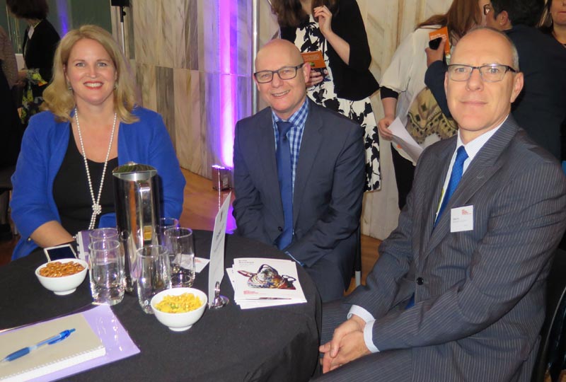 Hon Louise Upston, Ray Smith and Chris Fry, Department of Corrections at the Arts Access Awards 2017