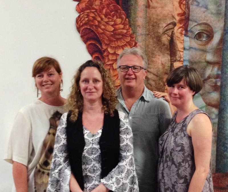 Jacqui Moyes, Selina Busby, Peter O'Connor and Molly Mullin at a Northern Region Network meeting in Auckland