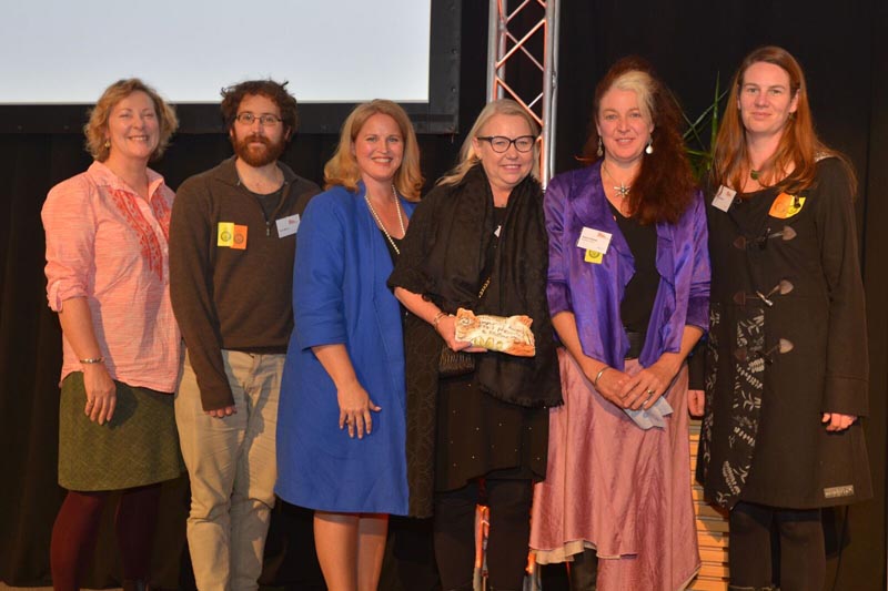 Hon Louise Upston with Bedtime Stories team