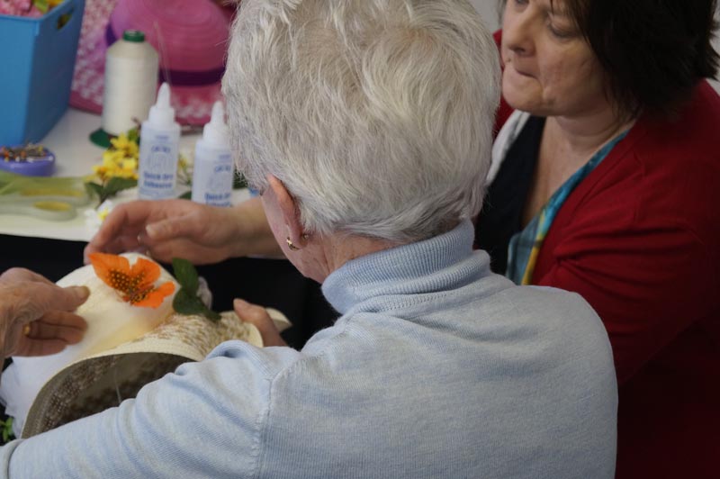 Hat-making as part of the Dementia Canterbury storytelling collaboration