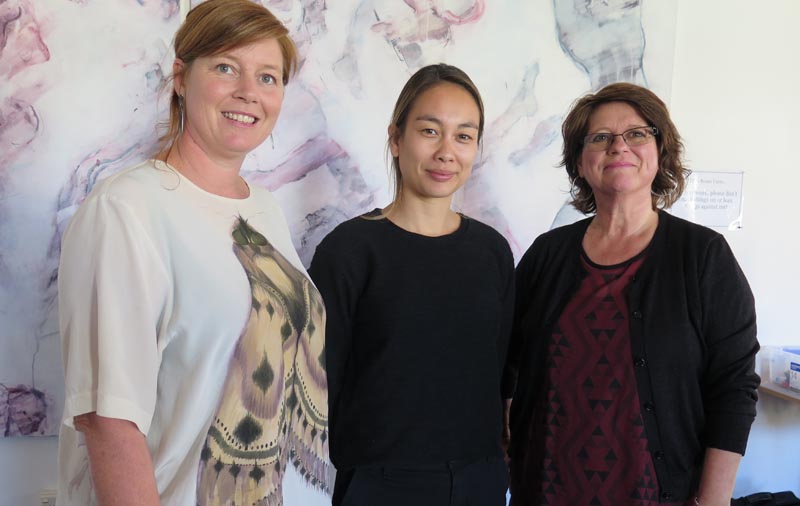 Jacqui Moyes, Jane Yonge and Sylvie Frigon