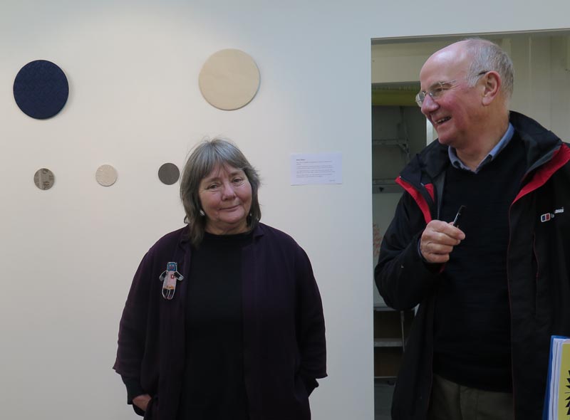 Glen McDonald and Keith Reeves in Vincents Gallery