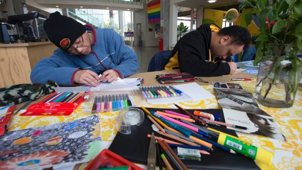 Artists at NOA Studio at Te Manawa in Palmerston North