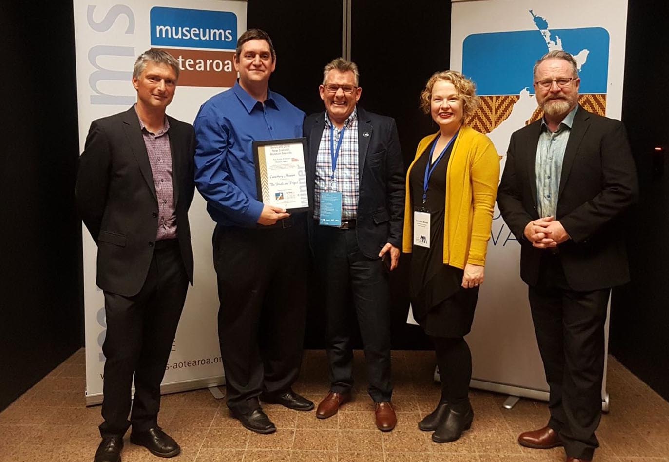 Award recipients Canterbury Museum and Richard Benge, Arts Access Aotearoa