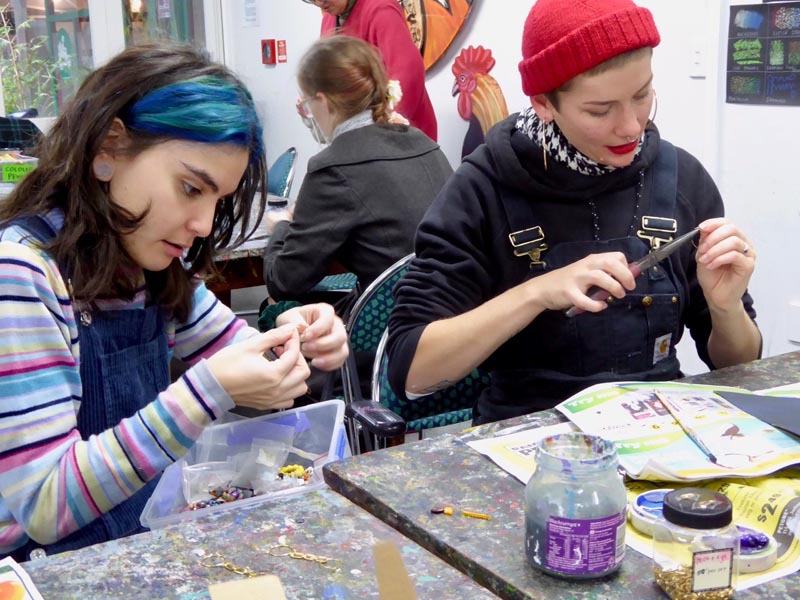 Artists at Vincents Art Workshop