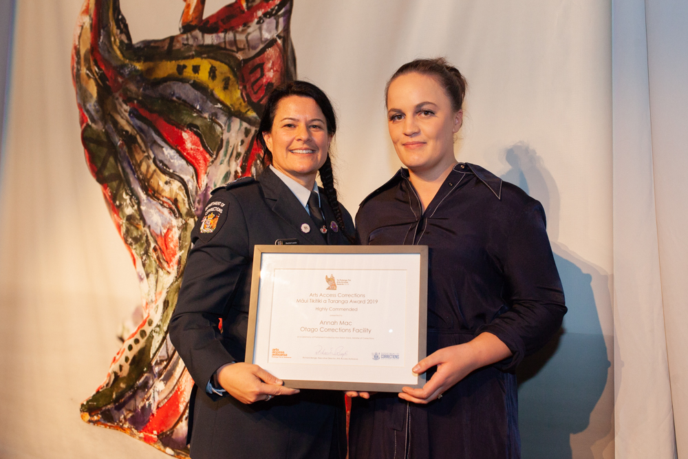 Annah Mac with Rachel Leota, National Commissioner, Department of Corrections Photo: Vanessa Rushton Photography
