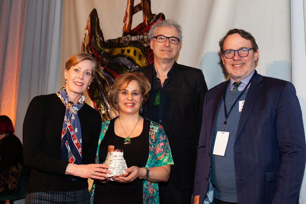 Pascale Parenteau and RNZB representatives presented the Arts Access Creative New Zealand Arts For All Award 2019 by Stephen Wainwright, CEO, Creative New Zealand