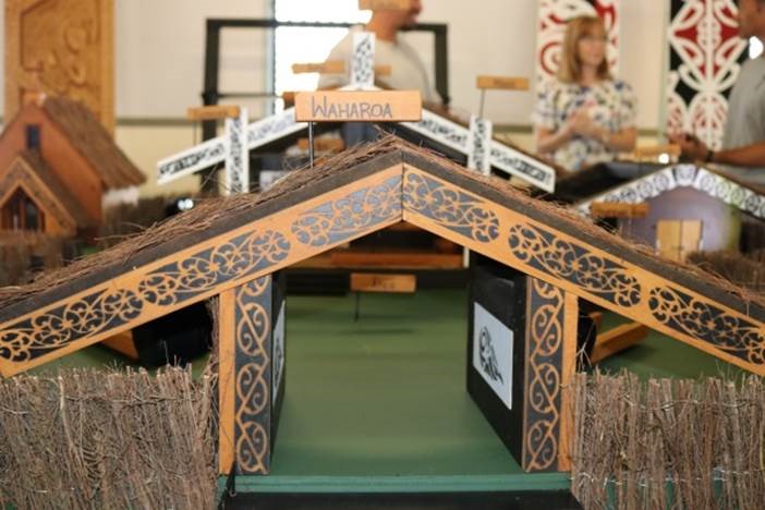 A marae model gifted to local schools
