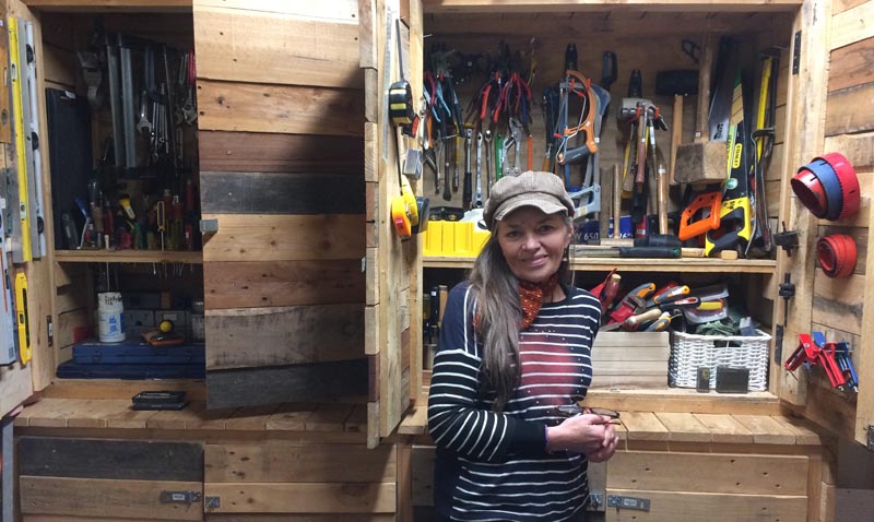 Hedy Ankers volunteering at a Wellington toy library