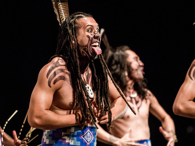 Tainui Waka Te Iti Kahurangi performers in Pūmanawa