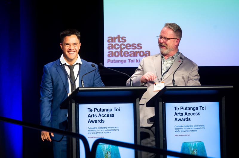 Awards 2021 co-MCs, Jakob Dombroski and Richard Benge