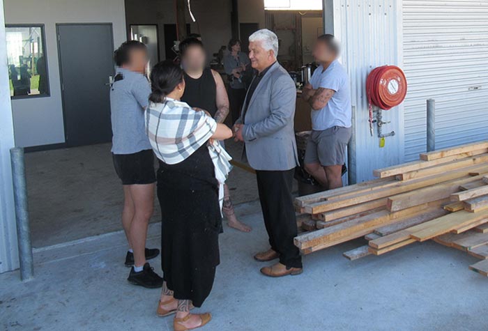 Pāpā T teaches te reo Māori and taiaha at Hawkes Bay Regional Prison