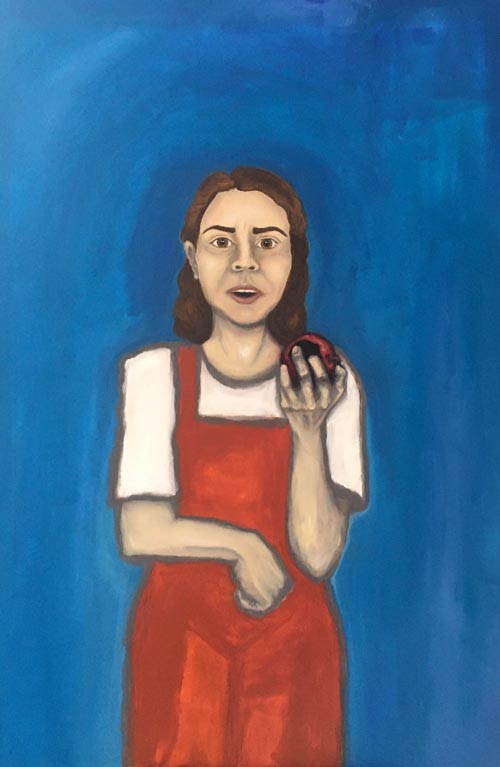 One of Maisie Chilton's artworks, entitled 'The apple'