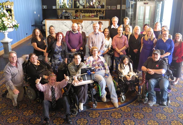 Arts Advocates Christchurch at a meeting in the Isaac Theatre Royal 