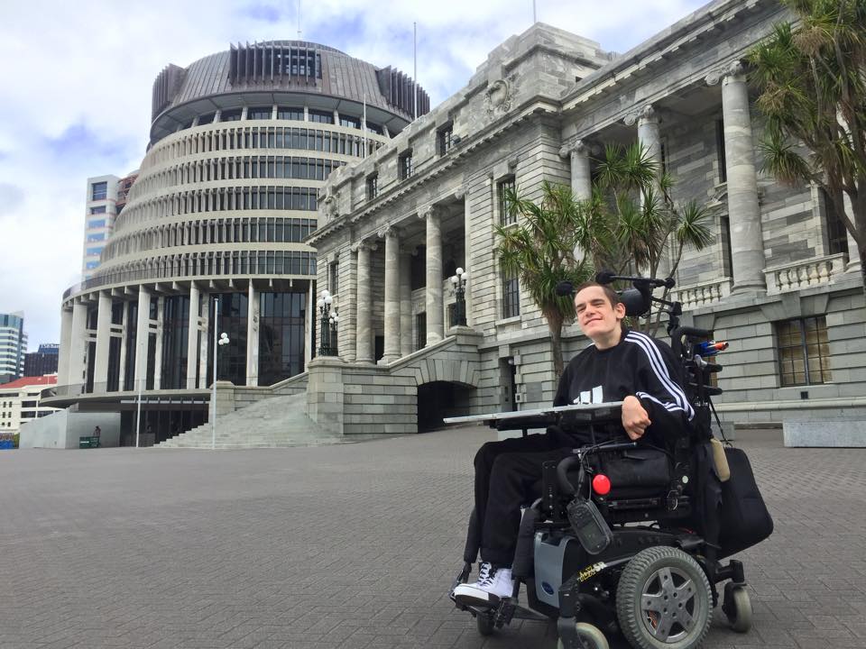 Thane Pullan at Parliament Photo: Andrew Strugnell