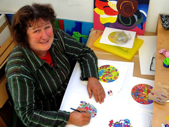 Pauline Johns creating