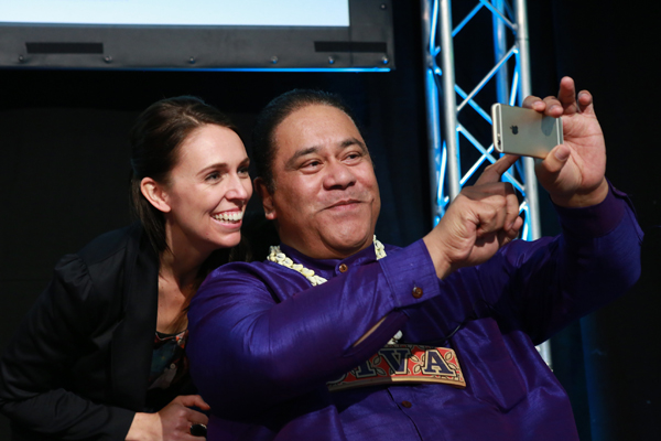 Jacinda Ardern (Auckland Central MP) and Pati Umaga