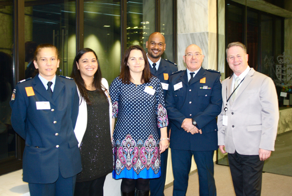 Richard Benge, Arts Access Aotearoa, with Waikeria Prison representatives, recipient of the Arts Access Corrections Leadership Award 2015