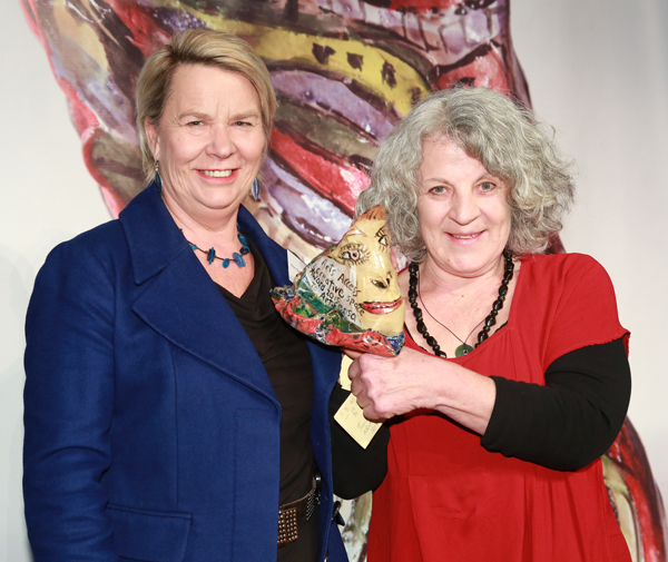 Hon Nicky Wagner (Minister for Disability Issues) and Jill Thomson (Artsenta Director)