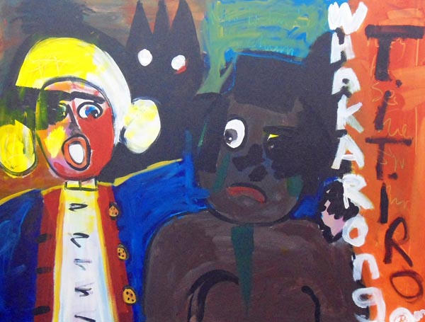 Whakaronga Titiro, artwork by a participant in the pilot project