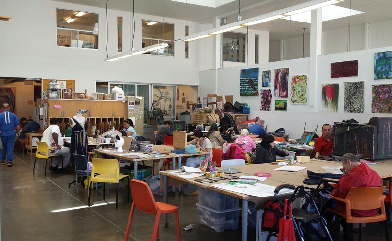 Inside Creative Growth Center, Oakland