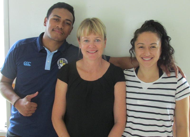 Chris Alosio, Heather Timms and Te Puawaitanga Winterburn