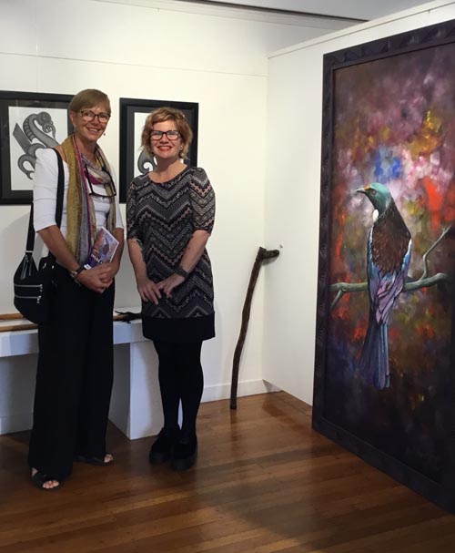 Dr Karen Webster, Arts Access Aotearoa trustee and Beth Hill, Northland Region Corrections Facility