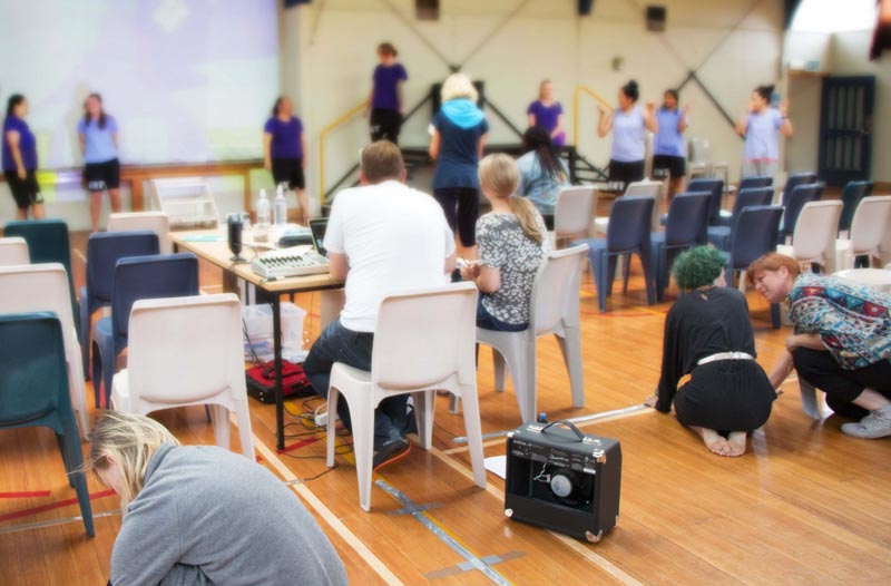 Drug Treatment Unit participants in the theatre workshop