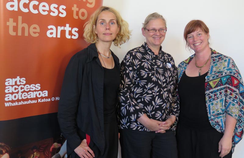 Uta Plate, Bettina Senff, Goethe-Institut New Zealand, Jacqui Moyes, Arts Access Aotearoa