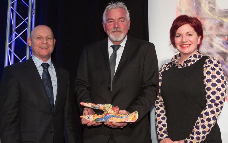 Ray Smith, CEO, Department of Corrections, with Simon Tanner and Beth Hill, Northland Region Corrections Facility