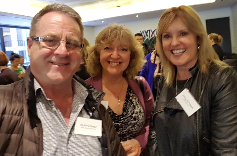 Richard Benge, Barbara Procter and Jenny Hutchings at Foundation North's AGM