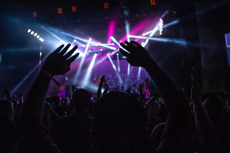 crowd at a concert