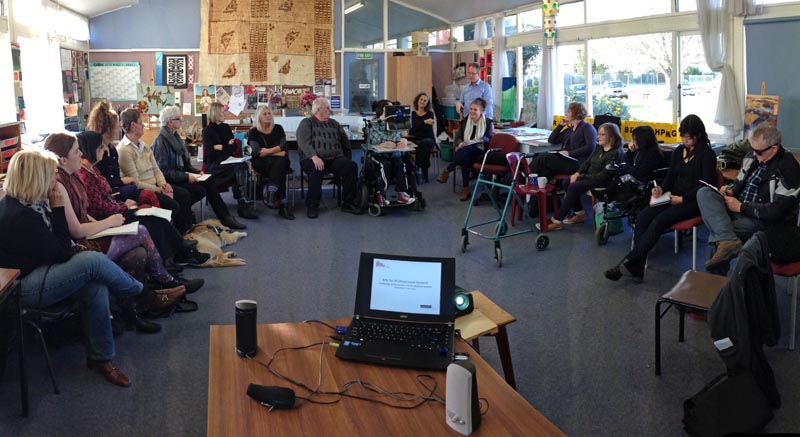 An Arts For All Christchurch Network meeting in June 2016