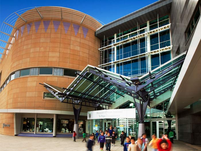 Te Papa on the Wellington waterfront