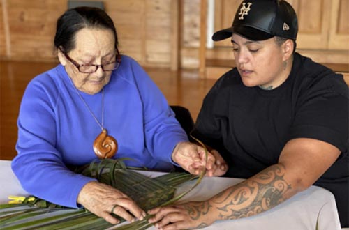 Two artists at work