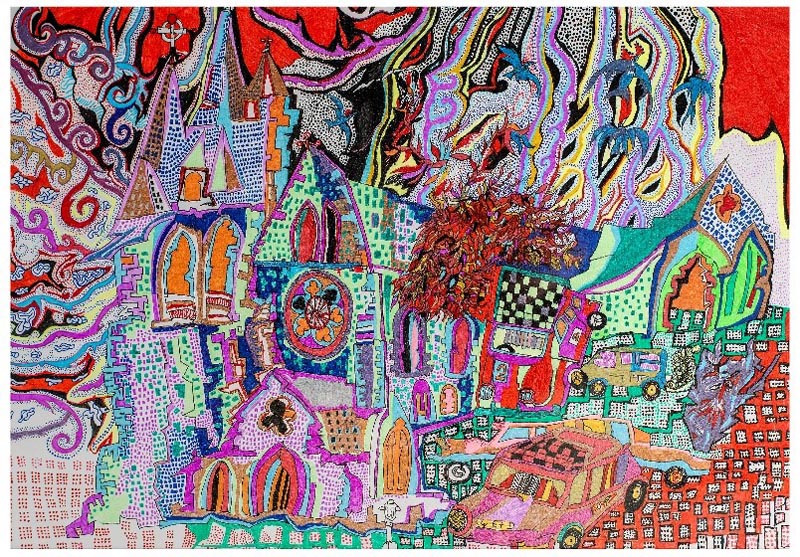 Carmen Brown, The Cathedral and The Wizard’s Car, 2017
