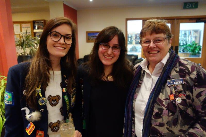 Donna and two students