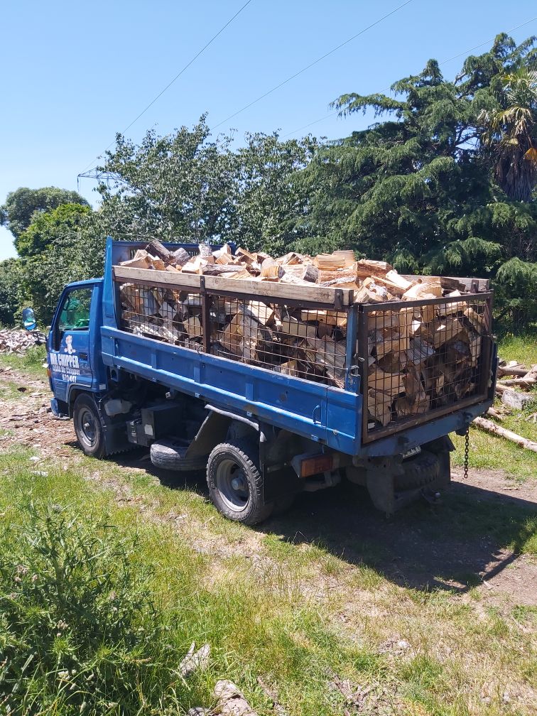 A truckload of firewood