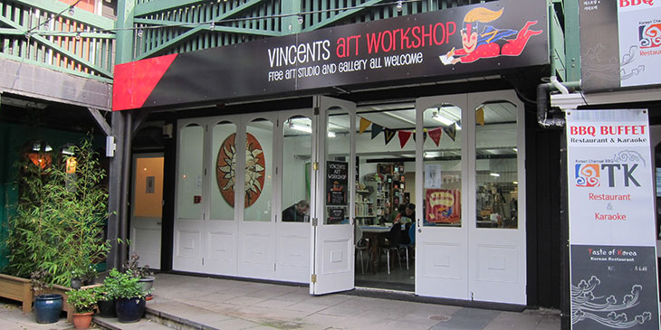 entrance to Vincents Art Workshop